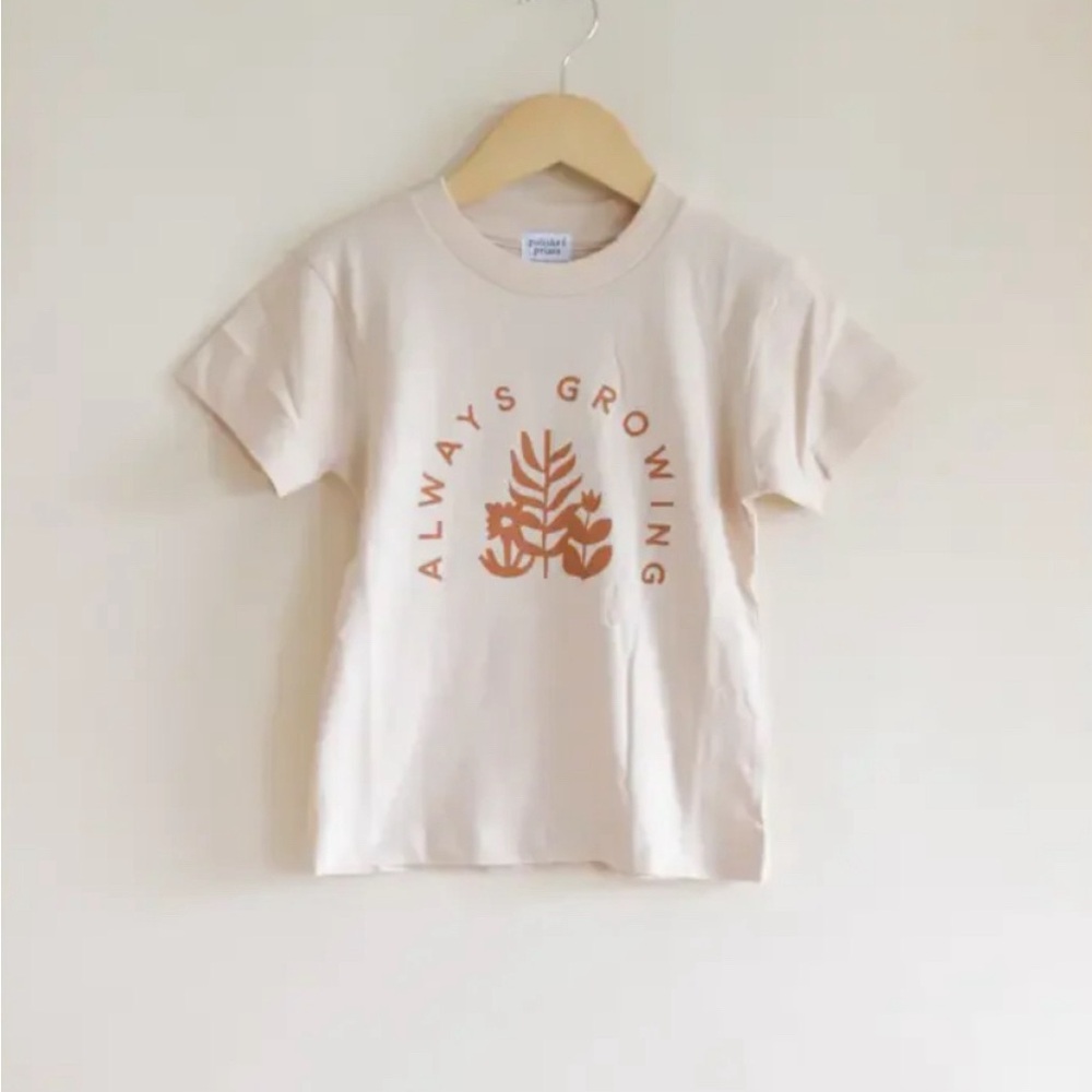 NWT Polished Prints “Always Growing” Kids T-Shirt Size 5